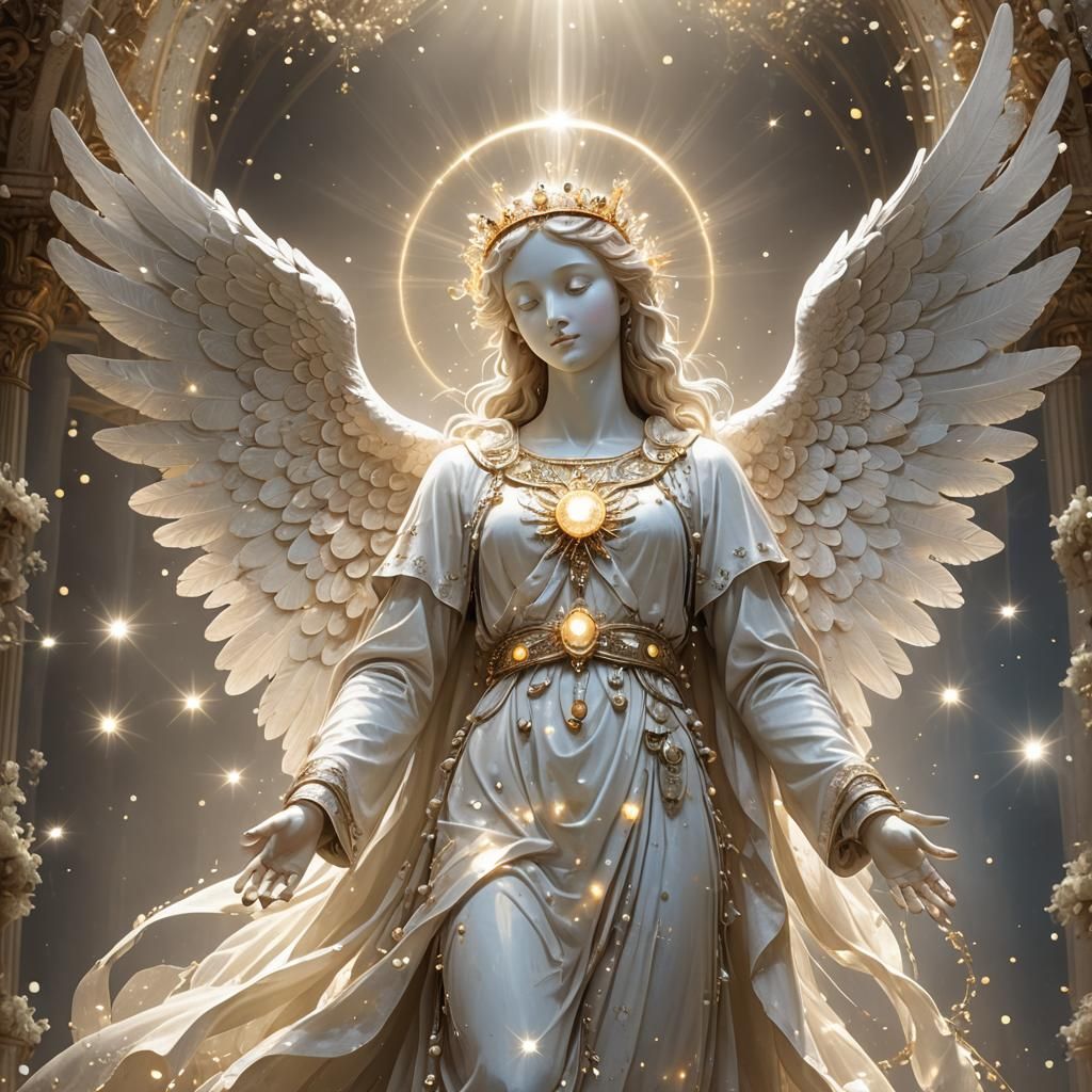 Angelic Light Figure in Dreamscape