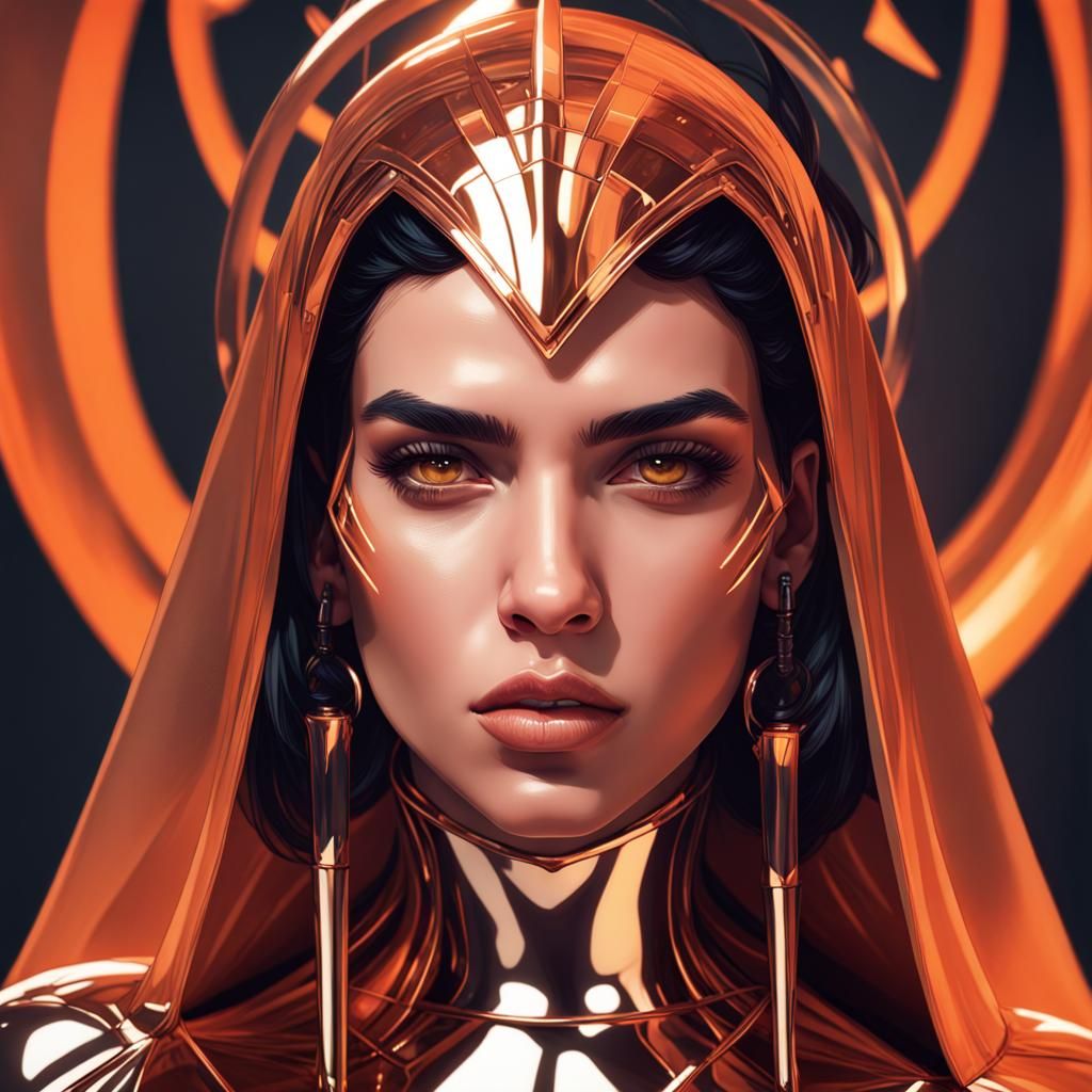 Sith Empress Portrait in Art Nouveau Style