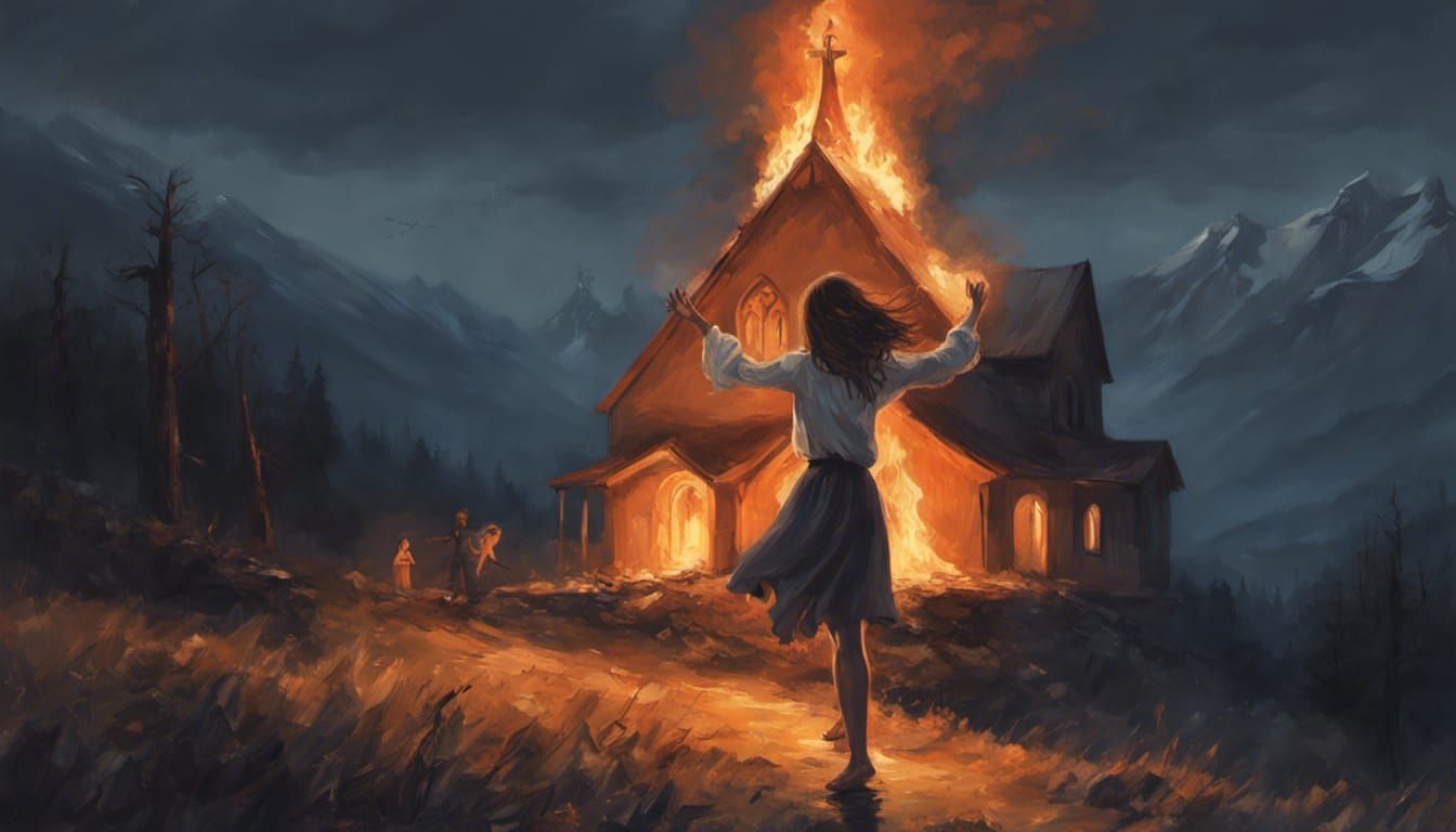 Dancing Slavic Girl by Burning Church