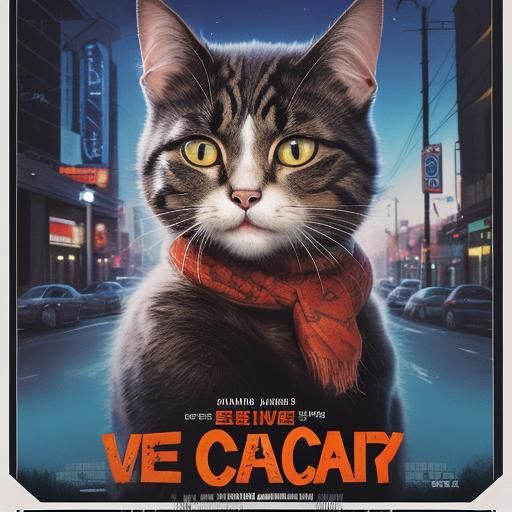 Cat Movie Poster Design