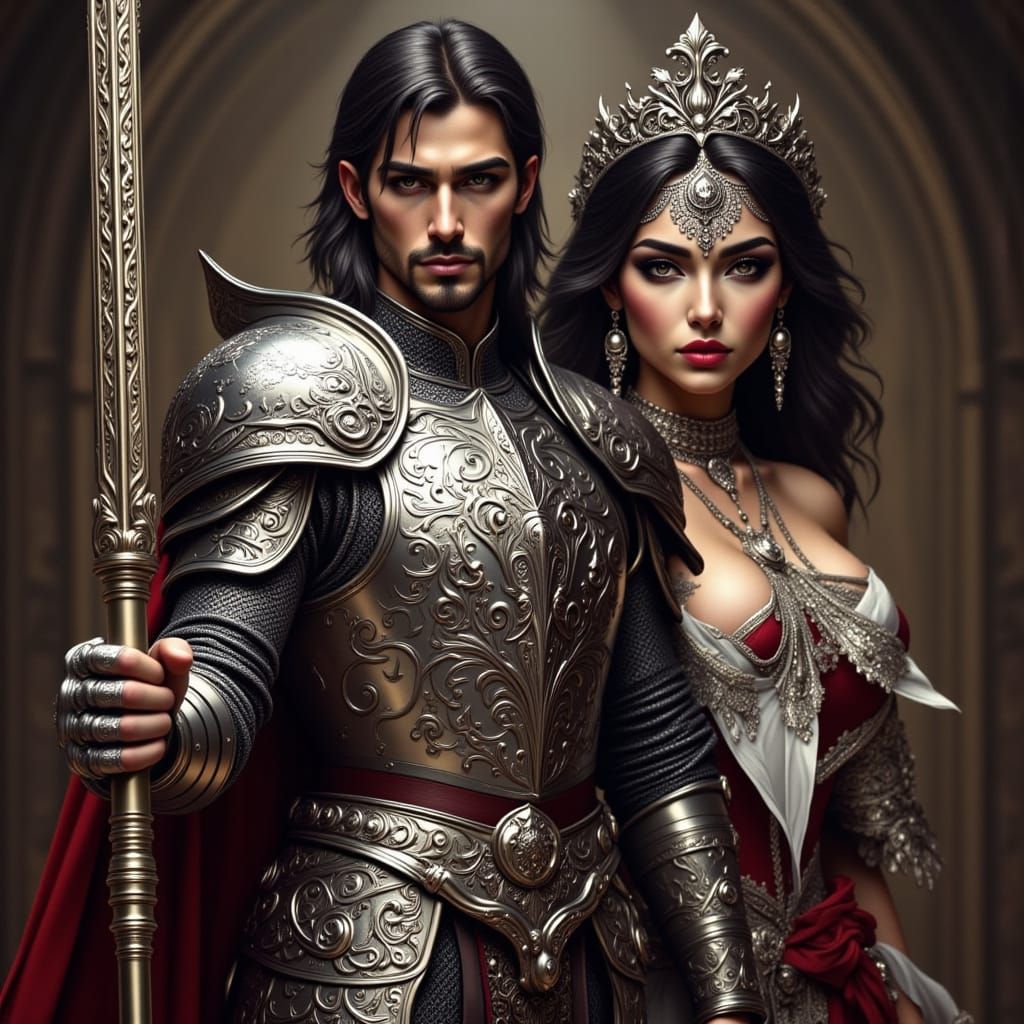 Knight Protector in the Style of Frank Frazetta