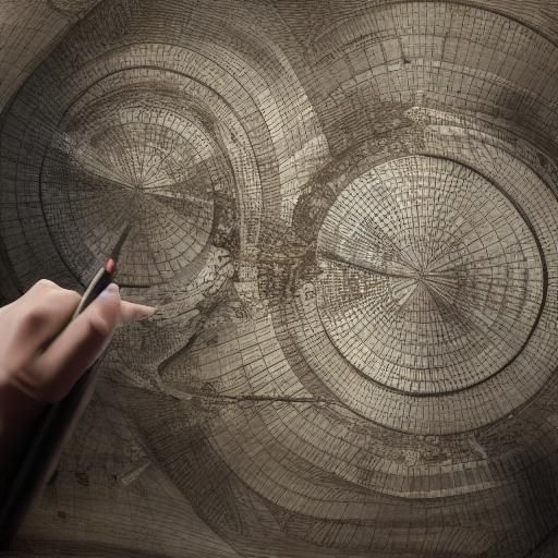 Detailed 3D World Map Concept Art