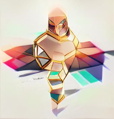 Radiant Geometric Abstract Design