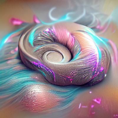 Glittering Pastel Swirl in 8K 3D