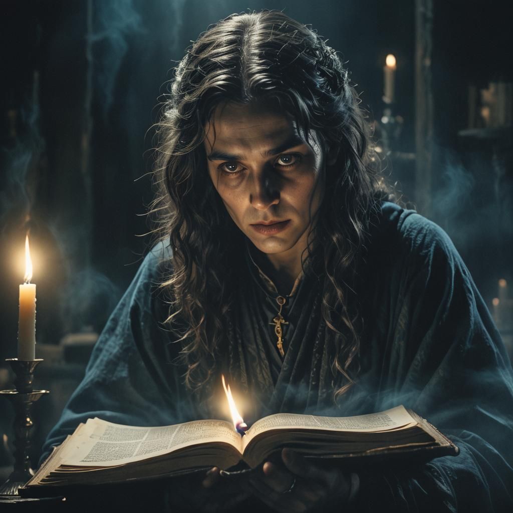 Mysterious Figure in Dark Fantasy Style