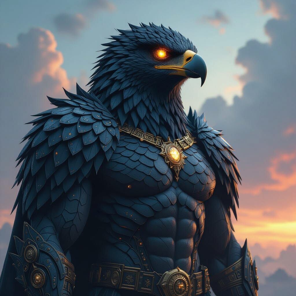 Majestic Alien Overlord in Digital Skies