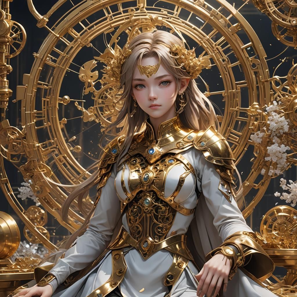 Detailed 3D Anime Art of Ancient Alchemy