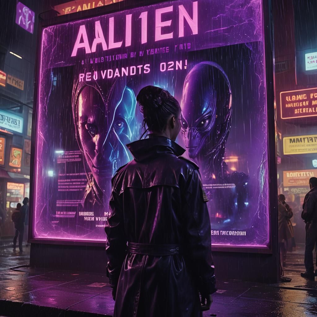 Futuristic City Wanted Poster