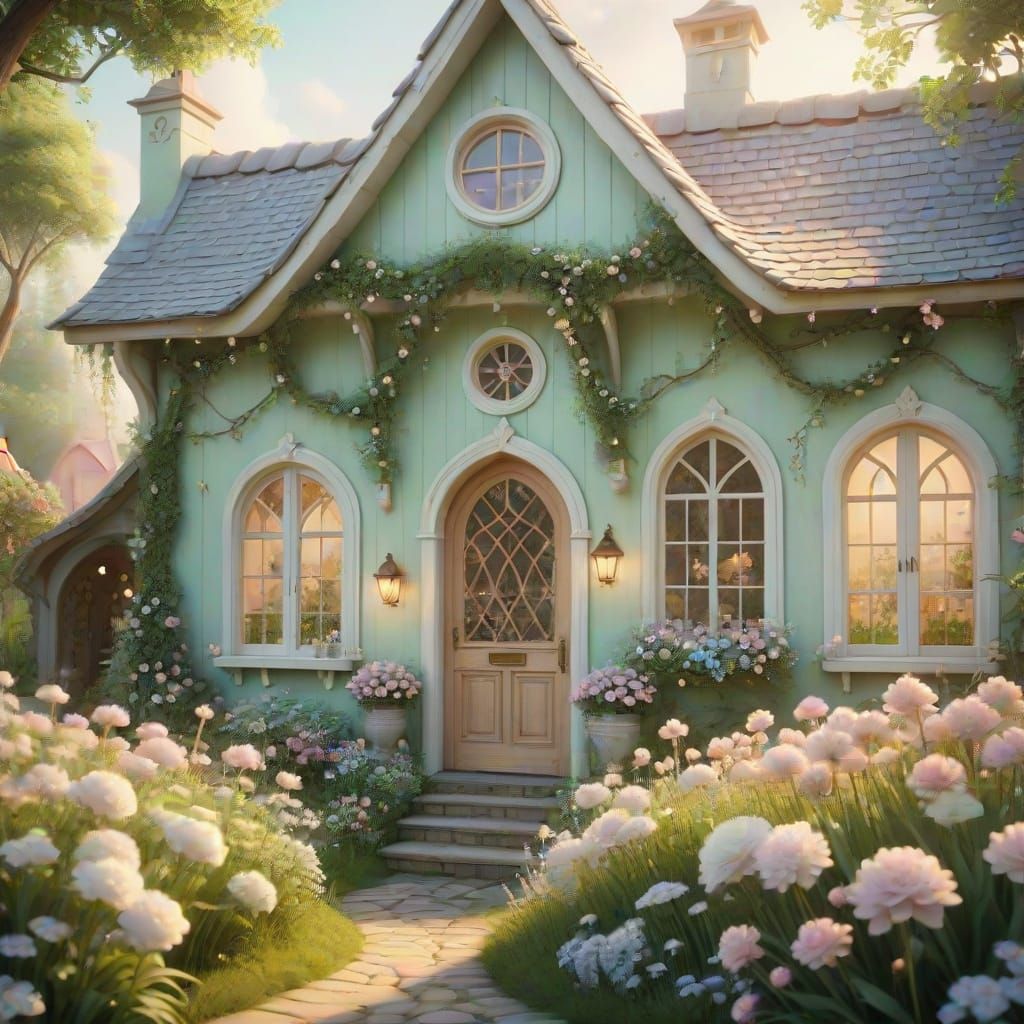 Whimsical Fairytale Cottage with Anna in Springtime