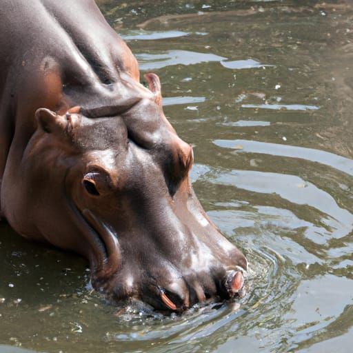 AI Generated Hippopotas Interpretation