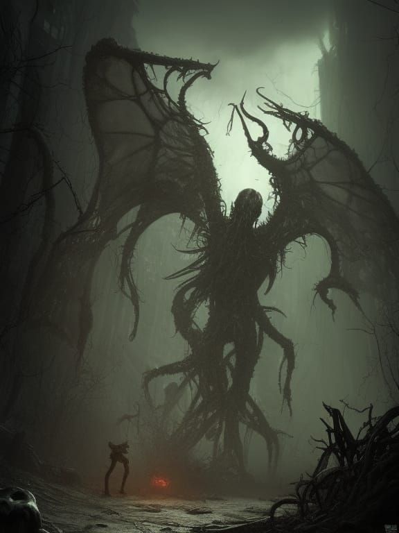 Cthulhu Destroys a Post-Apocalyptic World