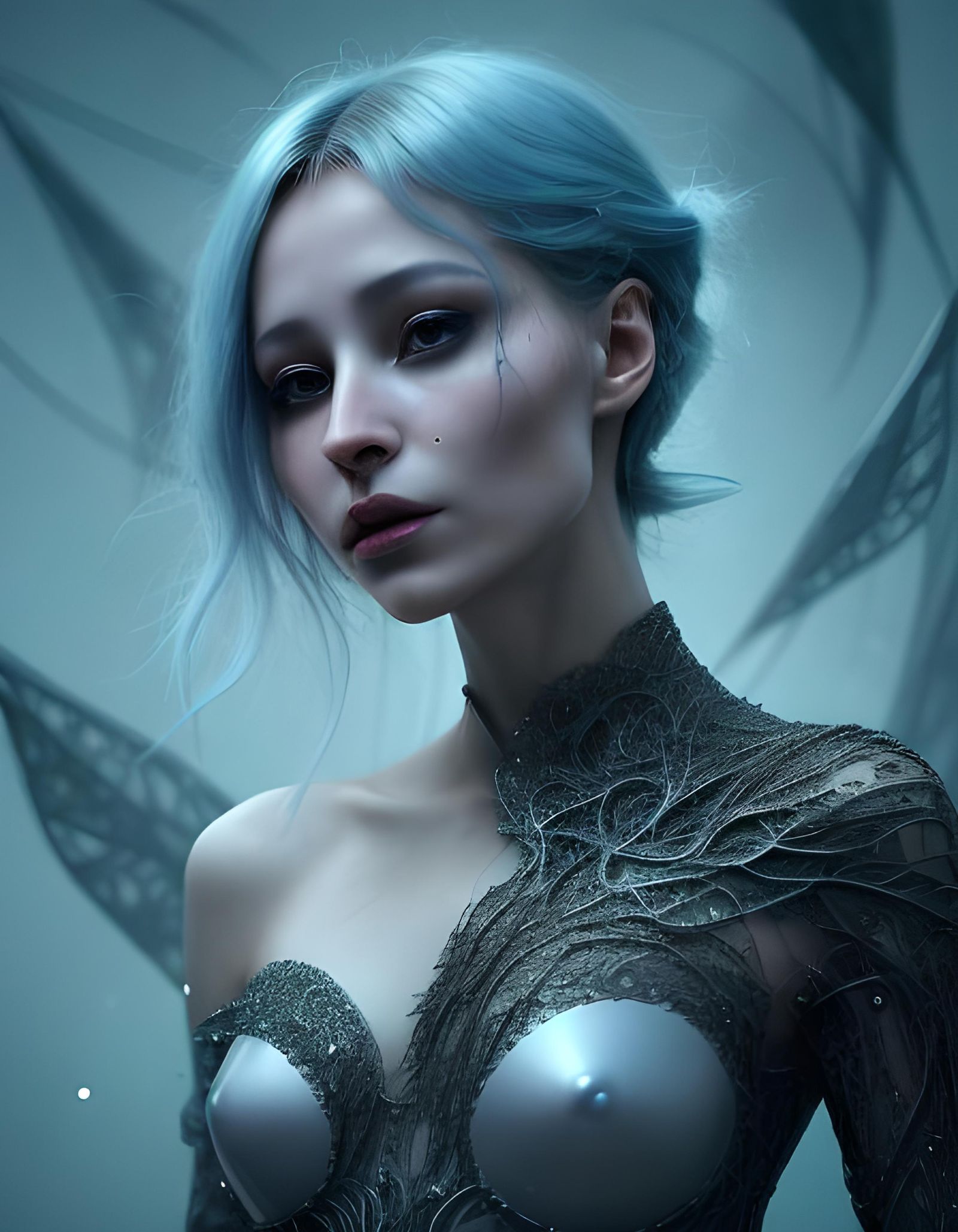 Ethereal Figures in ZEF Style with Synthetic Skins