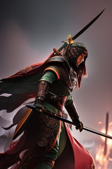 Dystopian Ronin Warrior of the Oldest Noble House