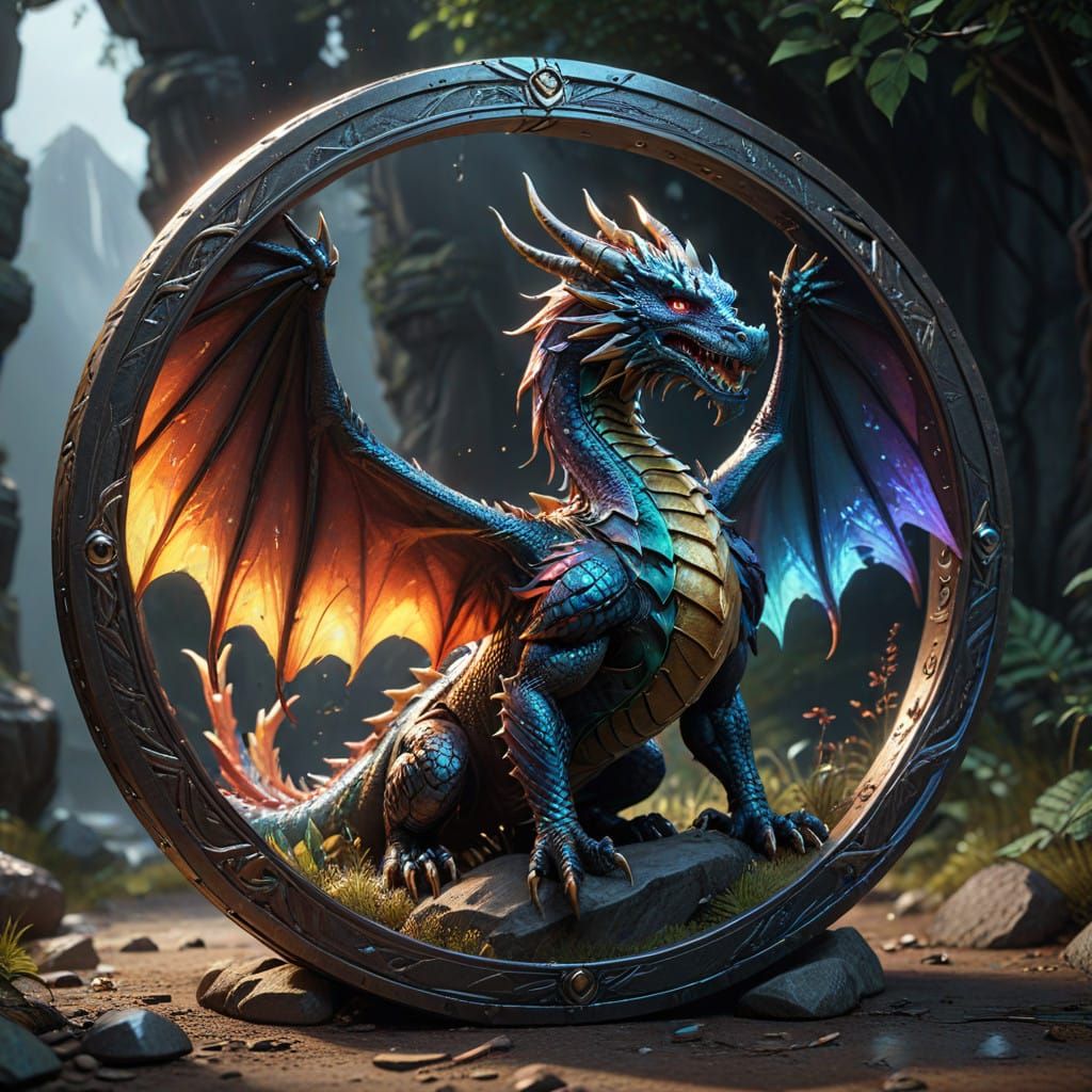 Ancient Coin Unveils a Rainbow Dragon in Splendid Color