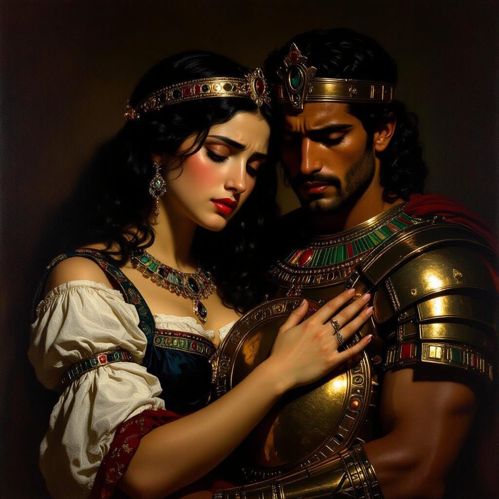 Colombian Princess in Egyptian Captivity, Torn by Love and W...