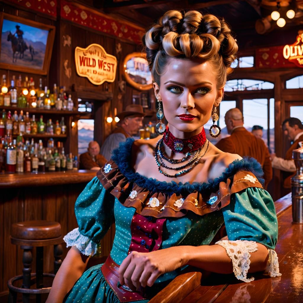 Lady In The Saloon