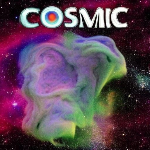 Abstract Cosmic Landscape Generated by AI
