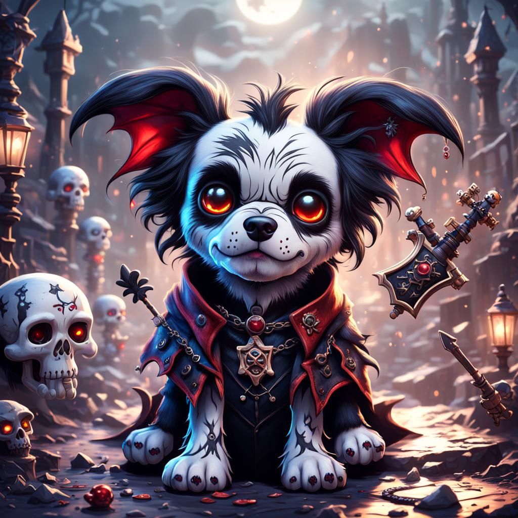 🦴🖤🦴 Old-School Metal Goth Dog 🦴🖤🦴