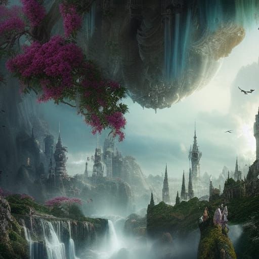 Epic Cinematic Wonderland Digital Matte Painting