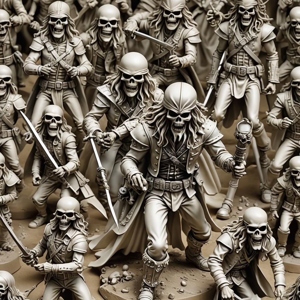 Hyperrealistic Ivory Figurines Inspired by Heavy Metal