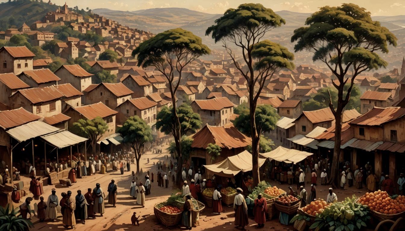Antananarivo Madagascar: A Poignant Oil Painting