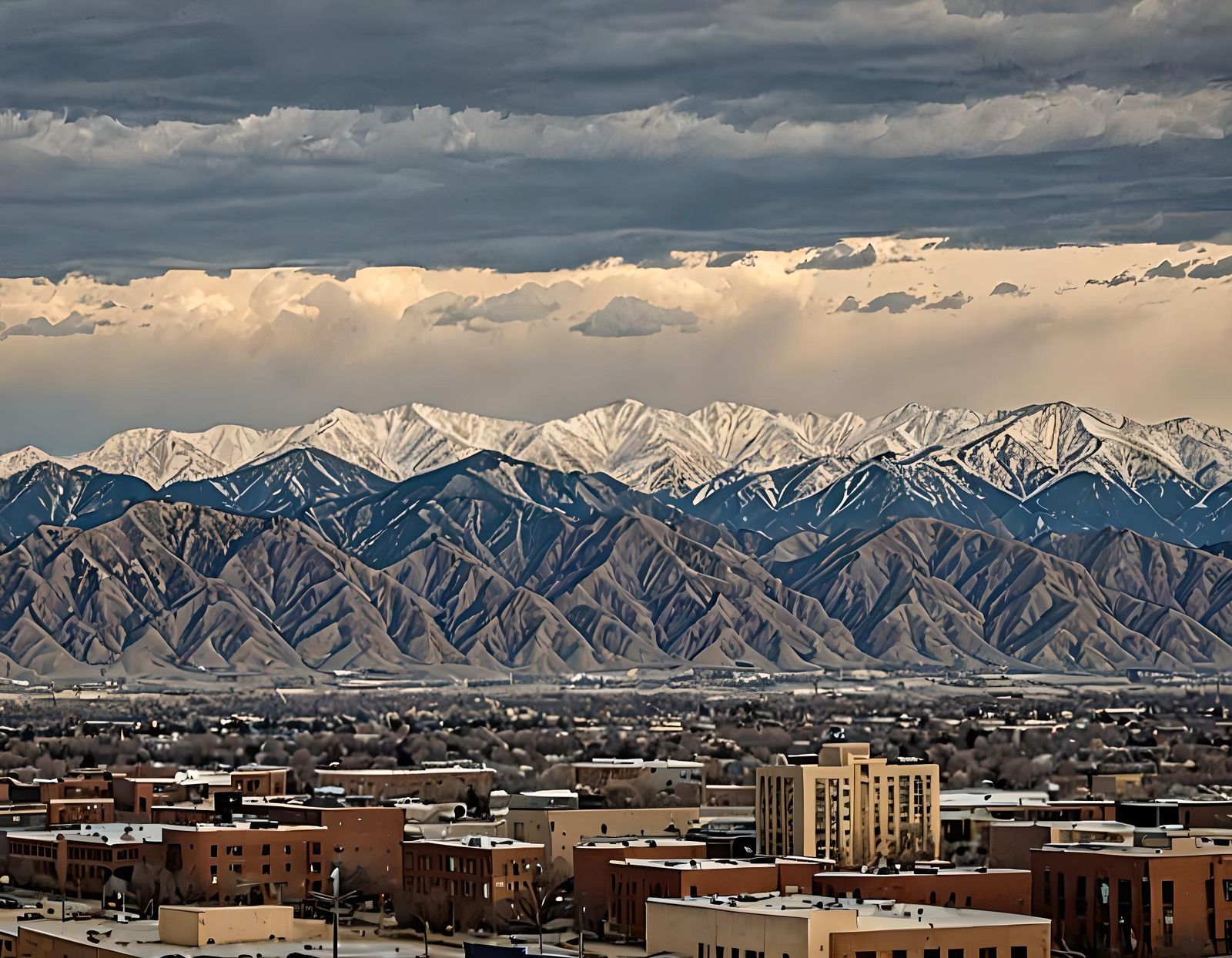 Ogden Utah Mountain View from Downtown
