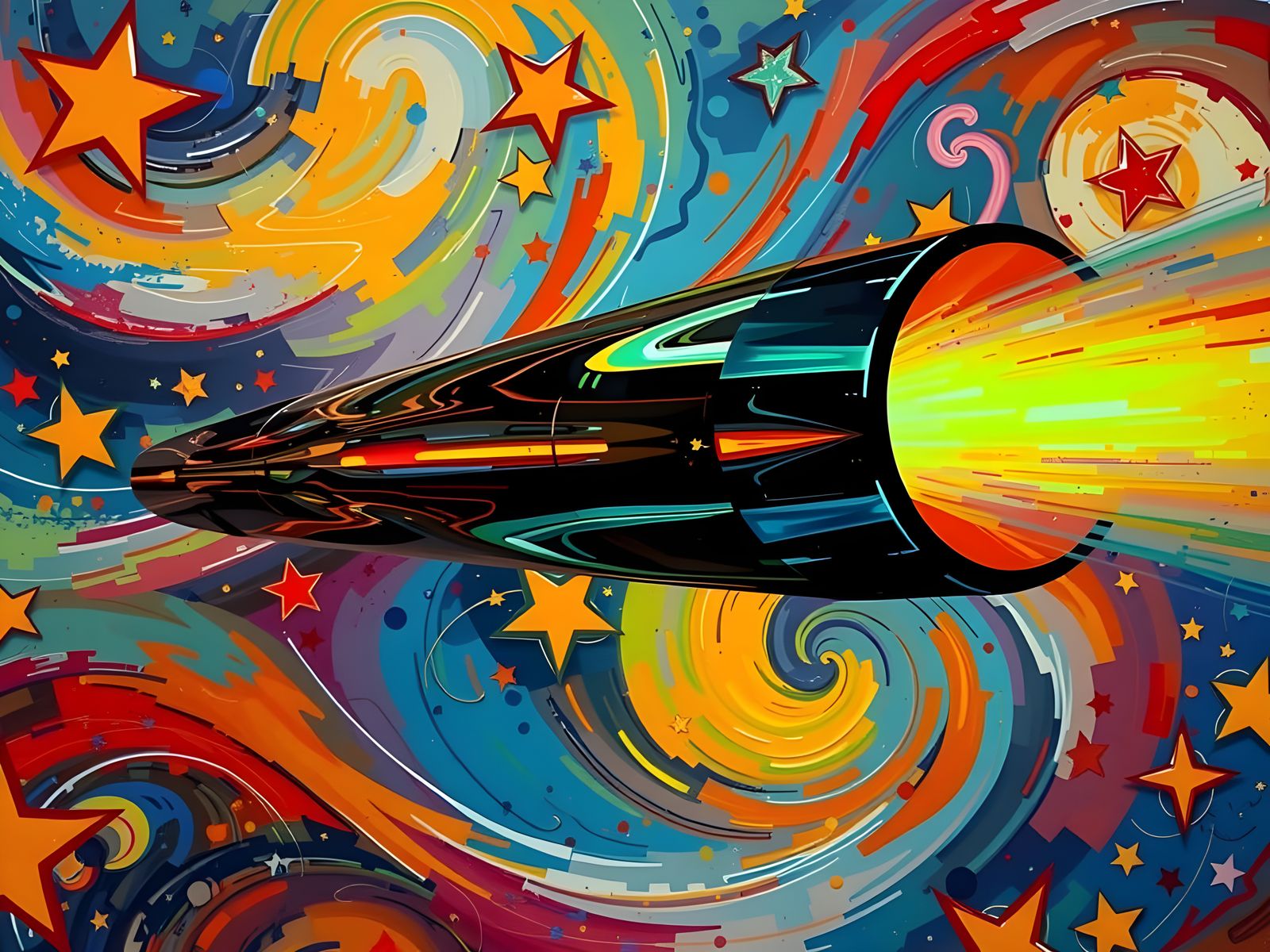 High-Velocity Cylinder in a Surreal Cosmos