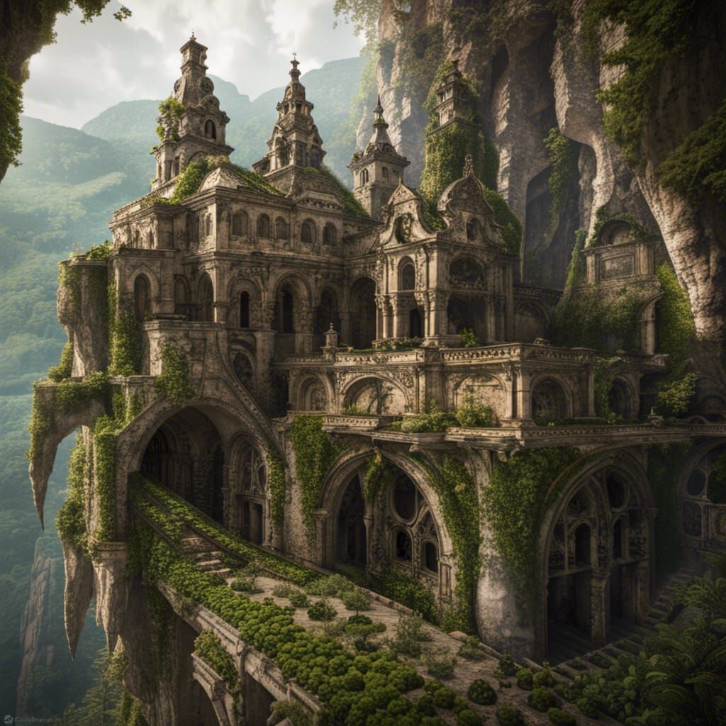 Abandoned Monastery Atop Cavern Roof