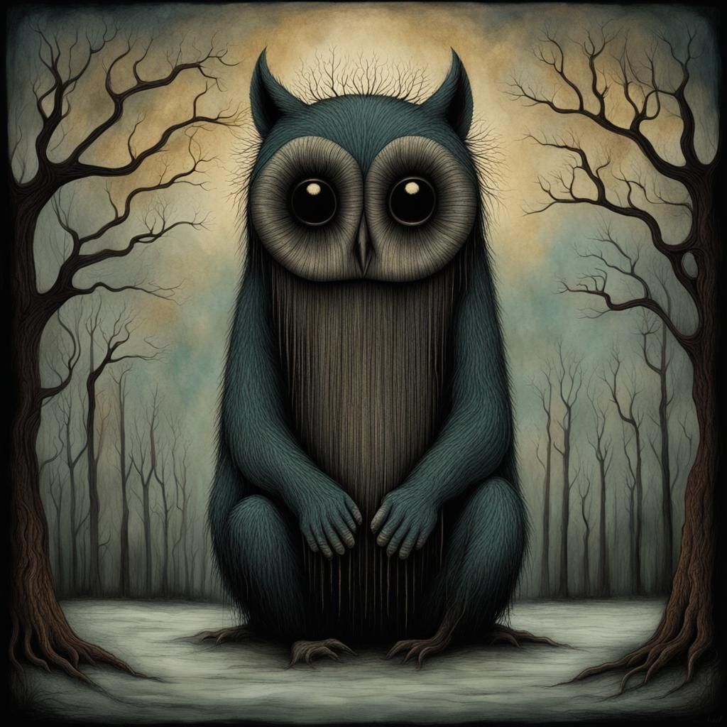 Surreal Expression of Anguish and Sorrow