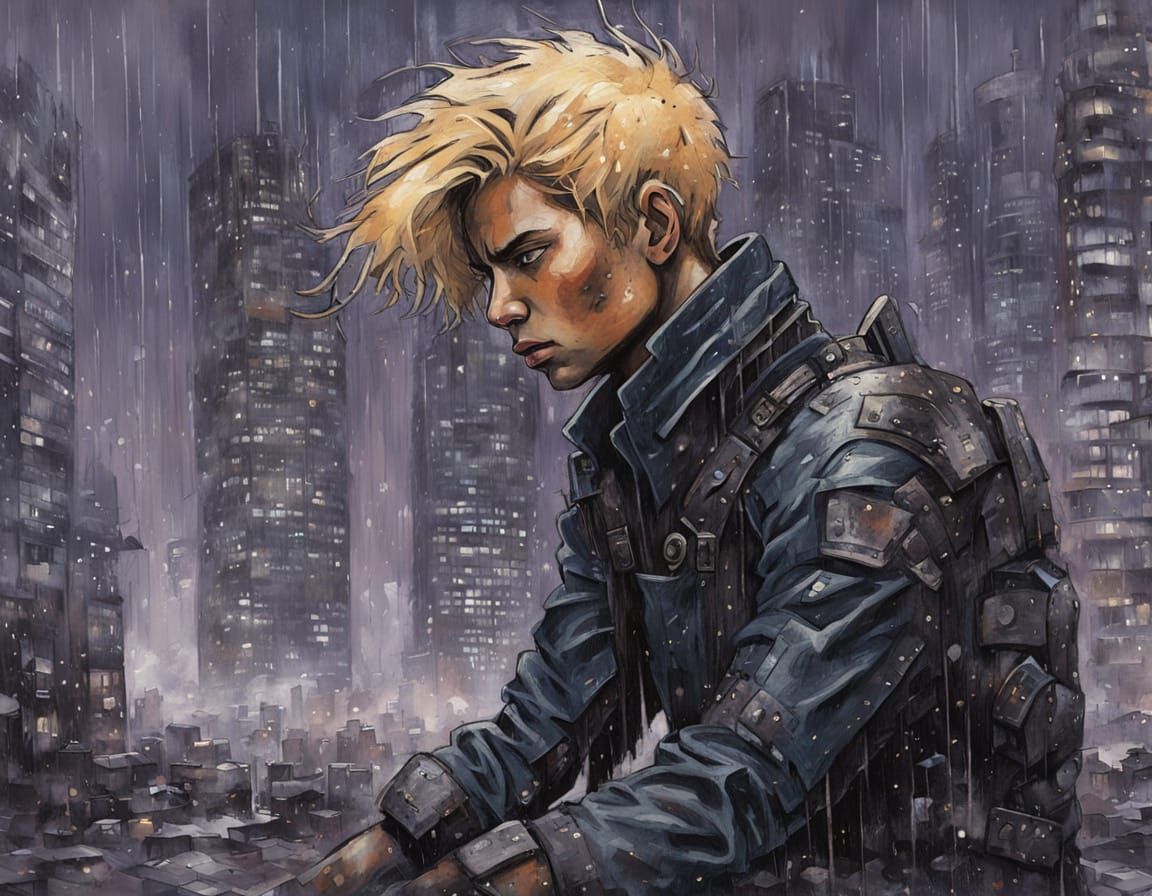 Helping Hand: Cyberpunk Repair Scene