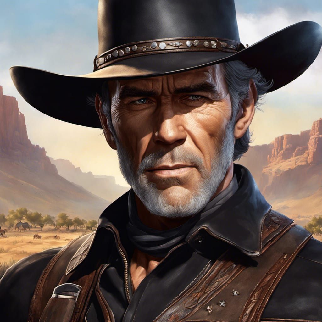 Cowboy Portrait with Dynamic Lighting