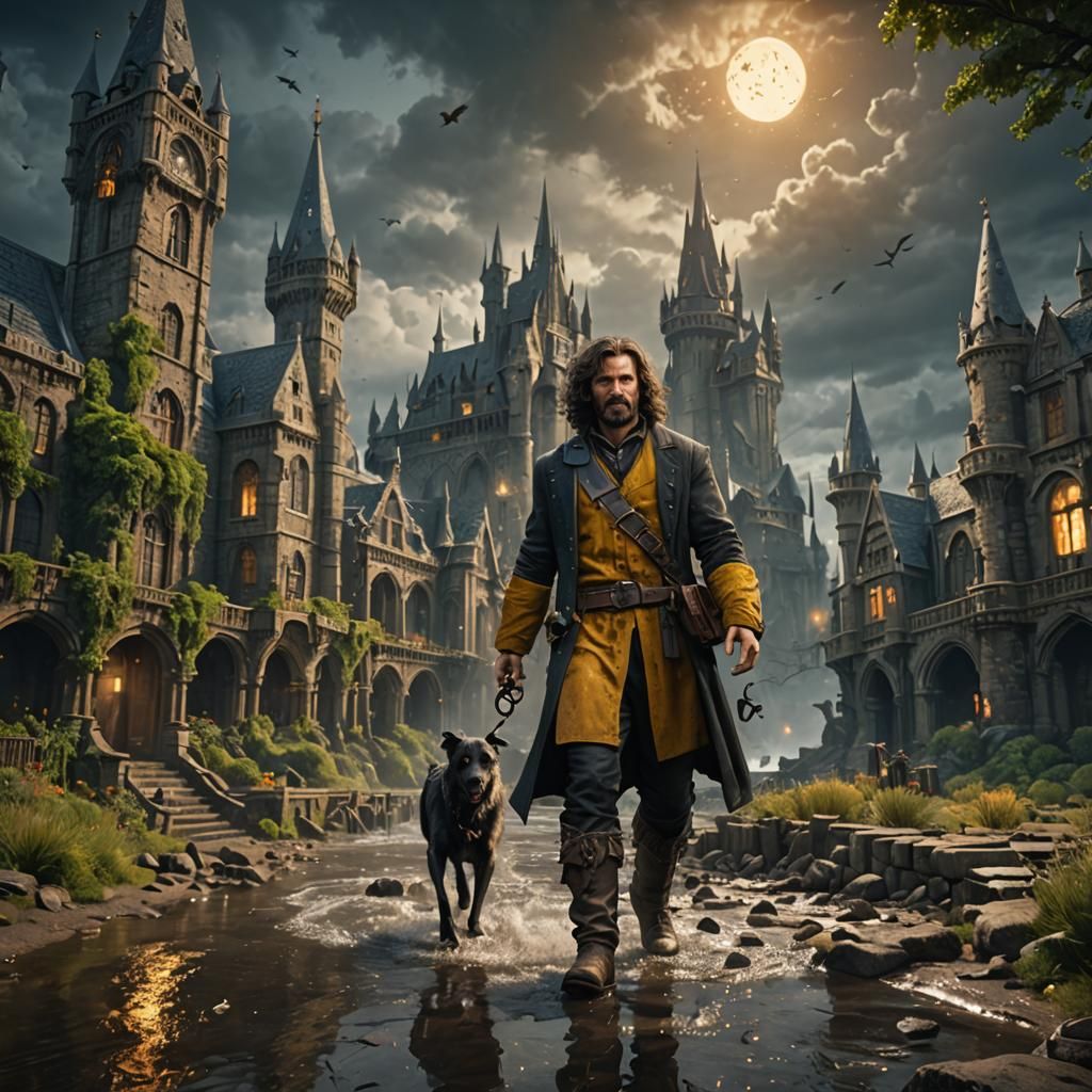 Detailed Matte Painting of Sirius Black