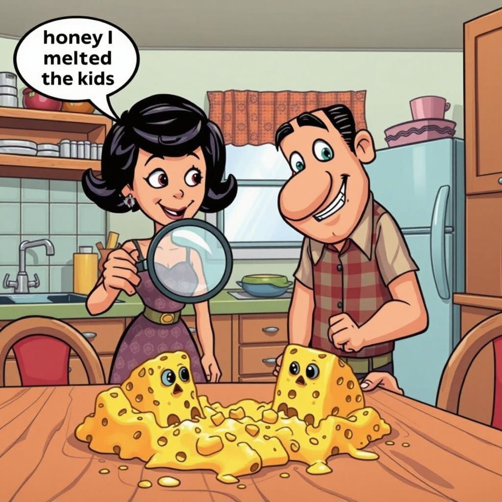 Retro Cartoon: Honey, I Melted The Kids!