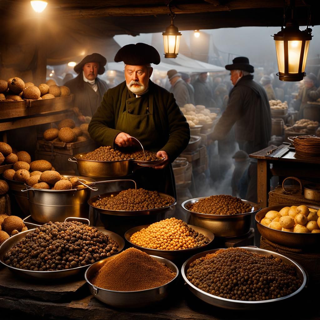 Haggis Stand Still Life: A Dutch Master Impression