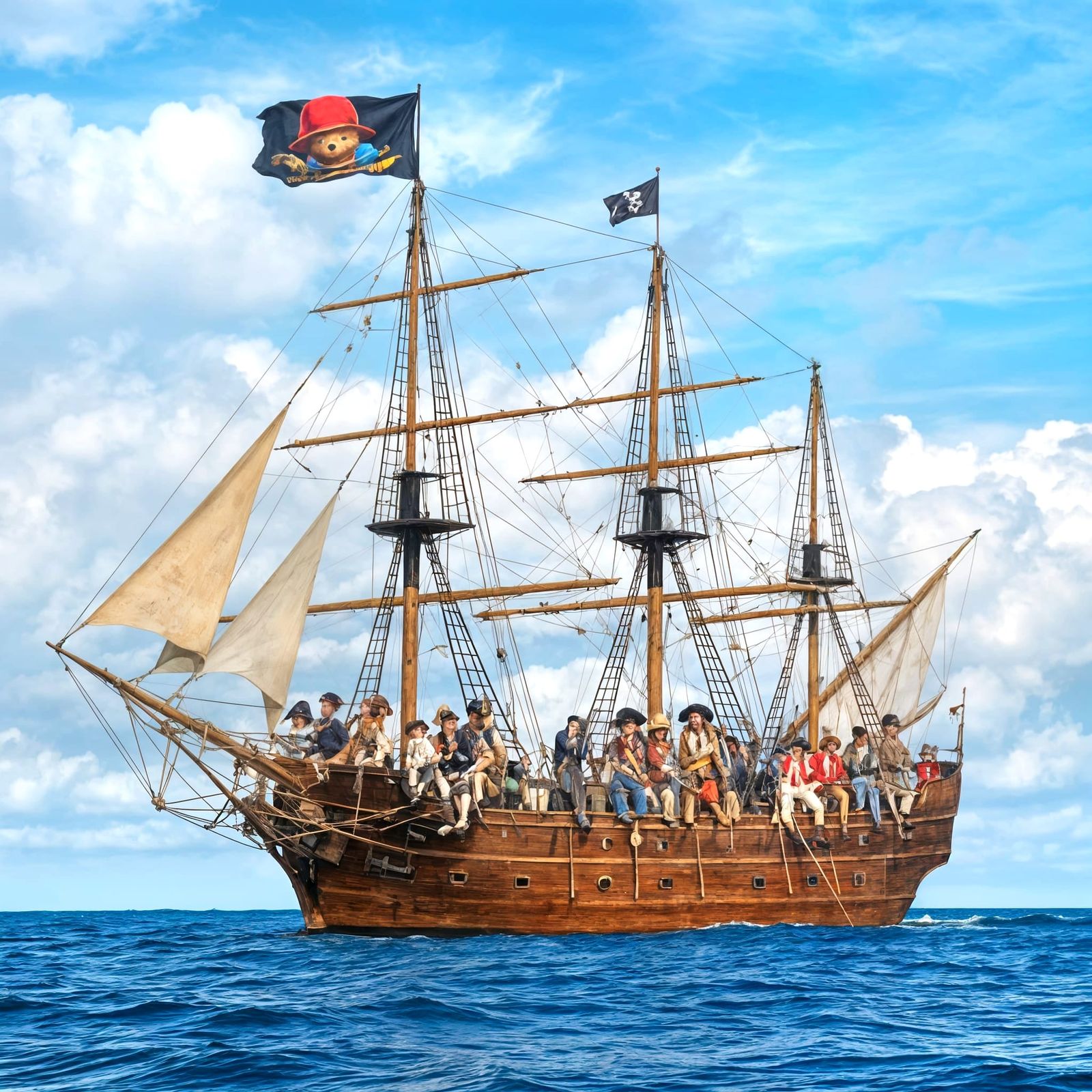 Hearty Swashbucklers Sail the HMS Paddington in a Vibrant Hy...