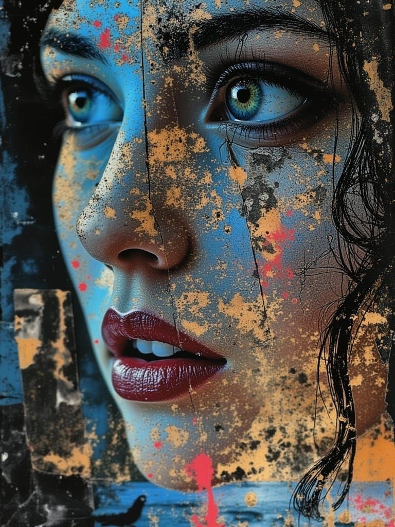 Bohemian Couple in German Expressionist Autochrome