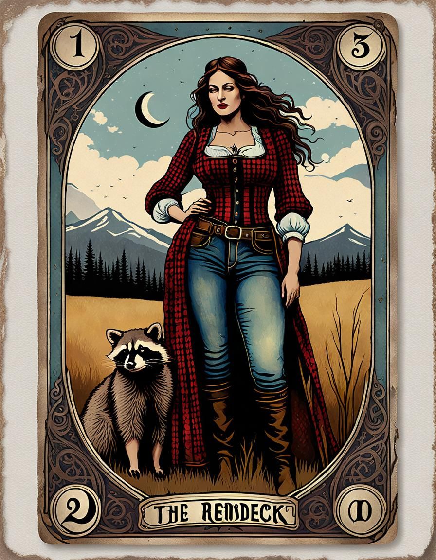 Tarot Card "The Redneck" 🔮🦝