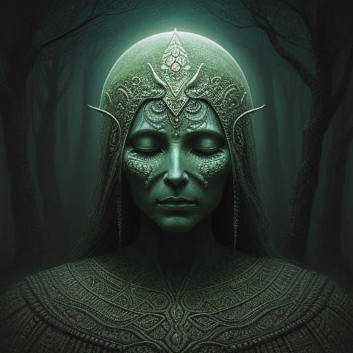 Mother Earth's Serene Countenance