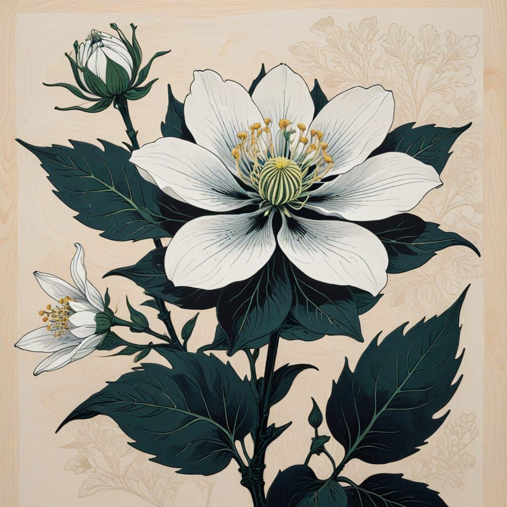 a striking bloom of Queen of the Night captured at its peak moment of elegance.