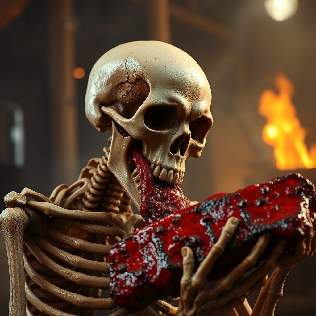 What's A Skeleton's Favorite Snack?