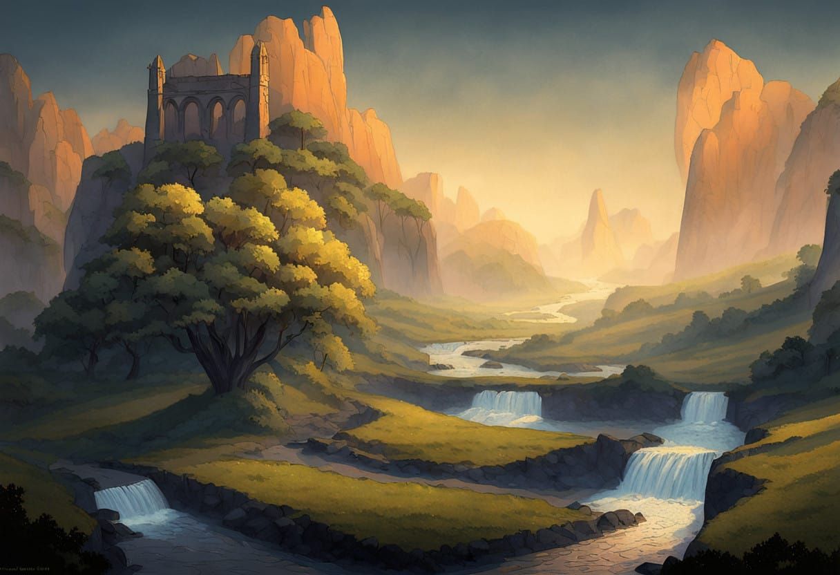 Enchanted Valley River in Vibrant Bloom