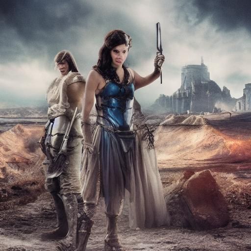 Princess Peach in Dark Fantasy Post-Apocalypse