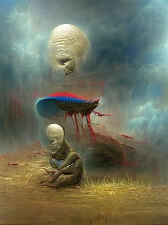 Realistic Extraterrestrial Concept Art in Gothic Style