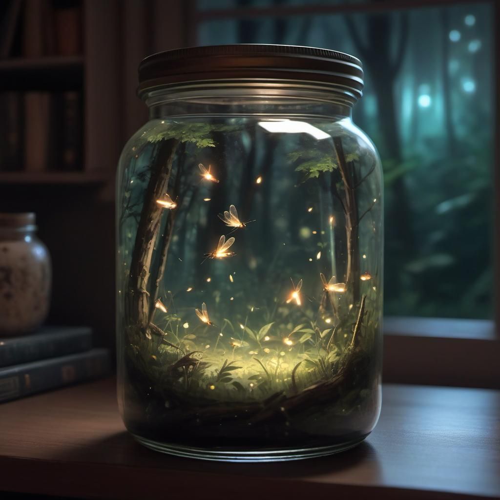 Mystical Forest in a Jar, Anime Style