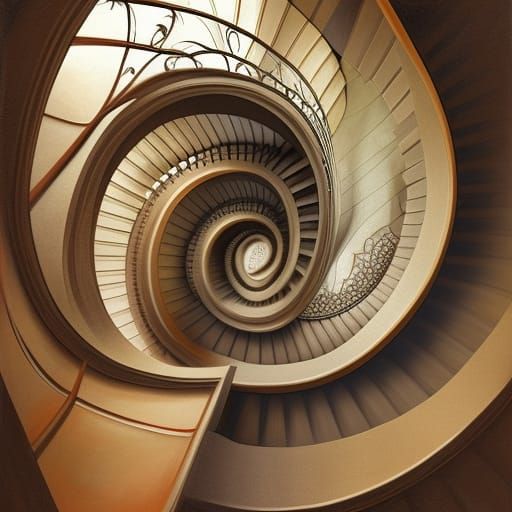 Infinity spiral stair
