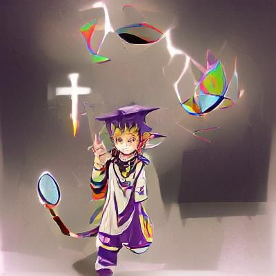 Futuristic Trickster God Generated by AI