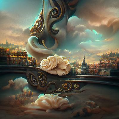 Fulgorine in Art Nouveau Rococo Style