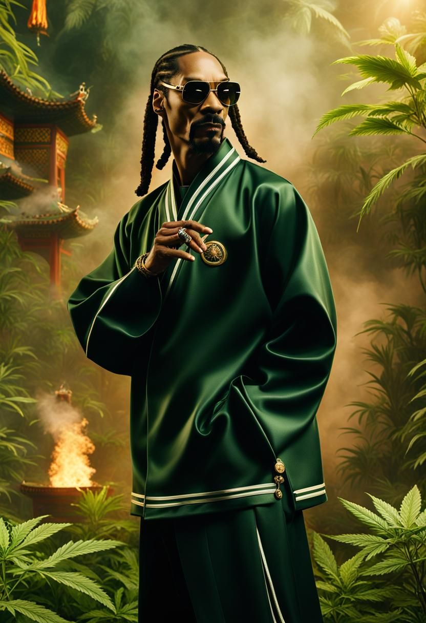 Snoop Dogg as Kung Fu Master in Marijuana Garden