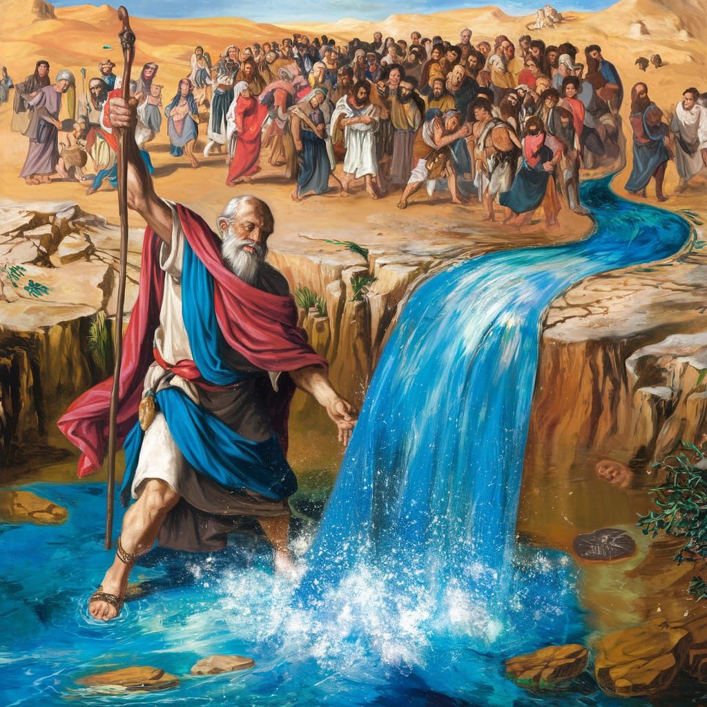 Moses Parts the Red Sea: A Biblical Scene