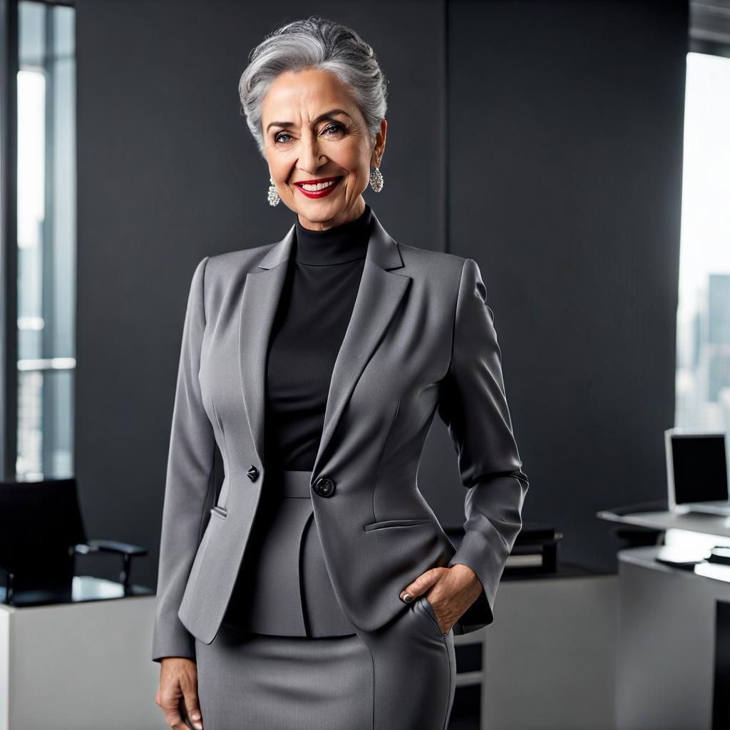 Elegant Middle Eastern Woman in Modern Office